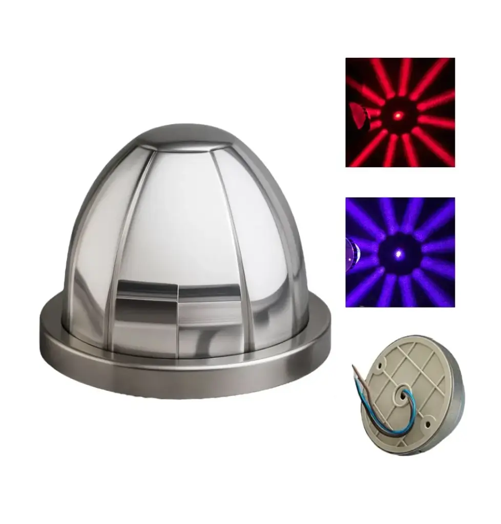 Plafón LED watermelon bicolor rojo/morado