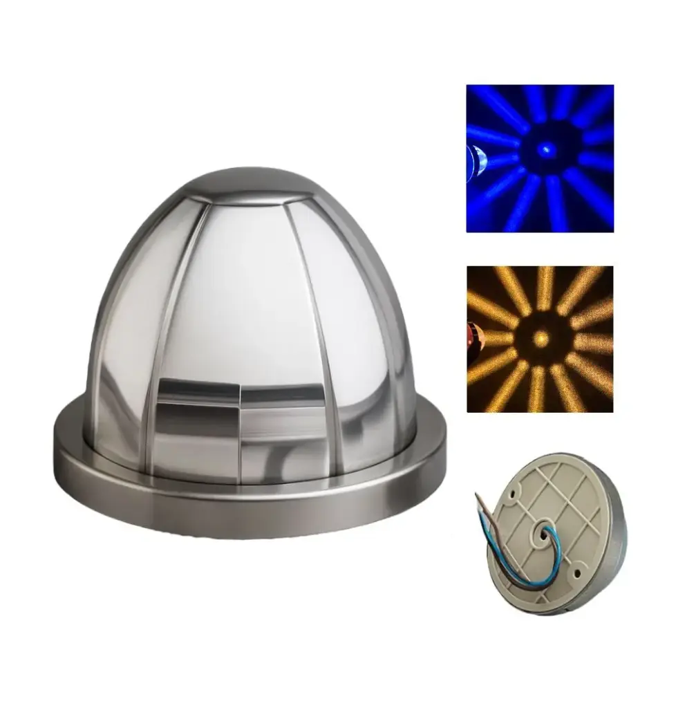 Plafón LED watermelon bicolor ambar/azul