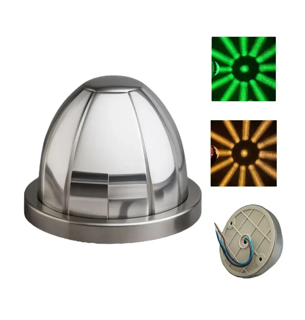Plafón LED watermelon bicolor ámbar/verde hielo