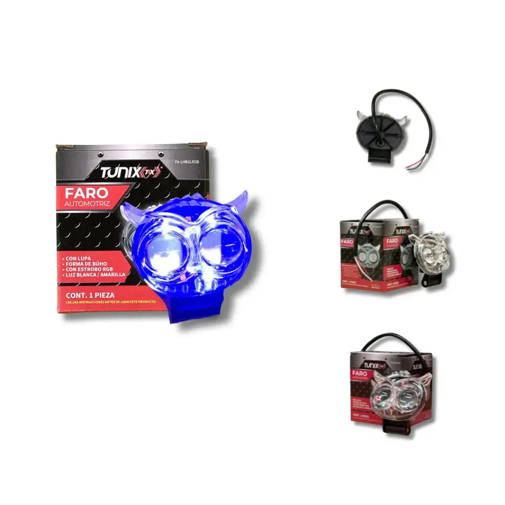 [FA-LHB2LRGB] Faro LED tipo búho con 2 Hyperled
