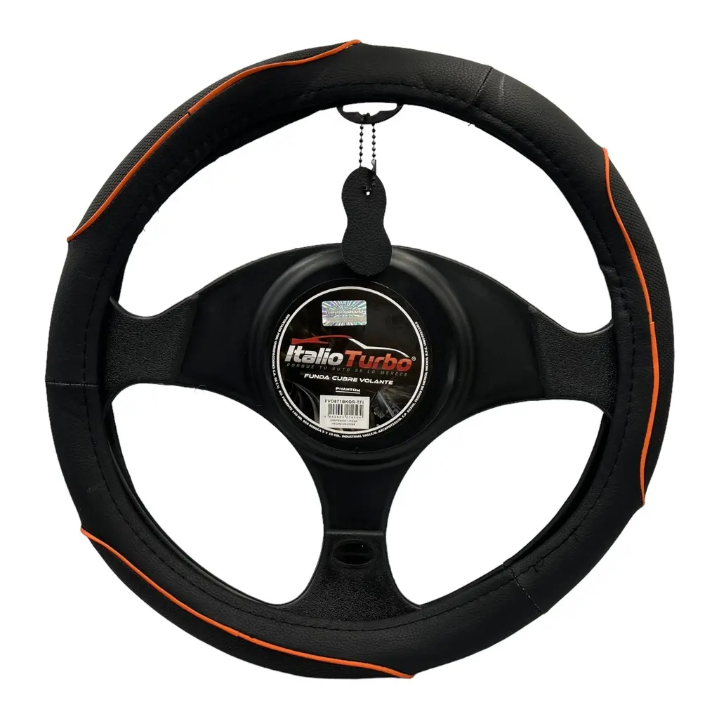 Funda cubrevolante para camioneta con tira naranja