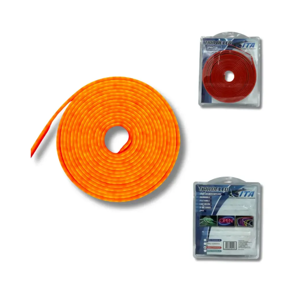 Tira flexible de Luz Neón LED Rojo