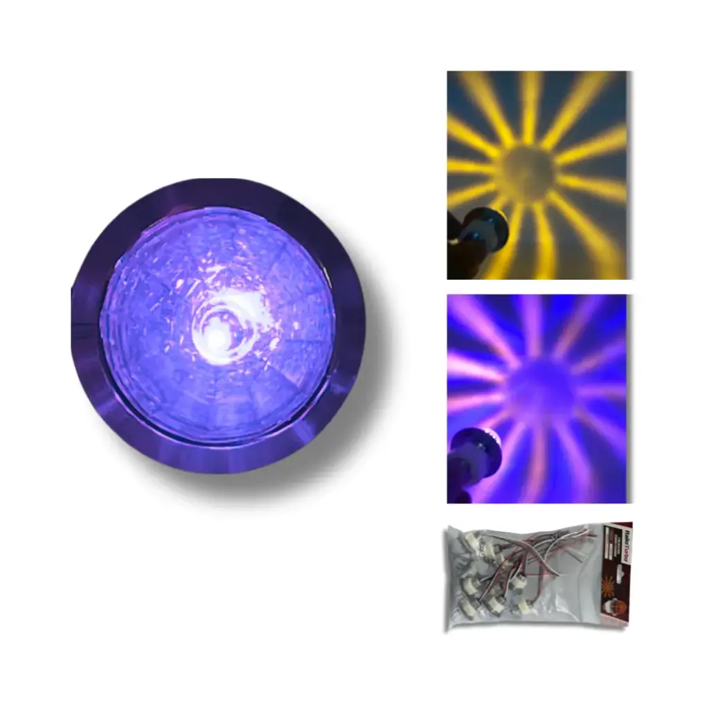 Plafón watermelon mini 12/24 color ámbar / azul