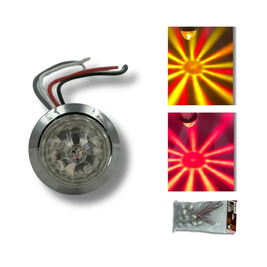 Plafón watermelon mini 12/24 color ámbar / rojo