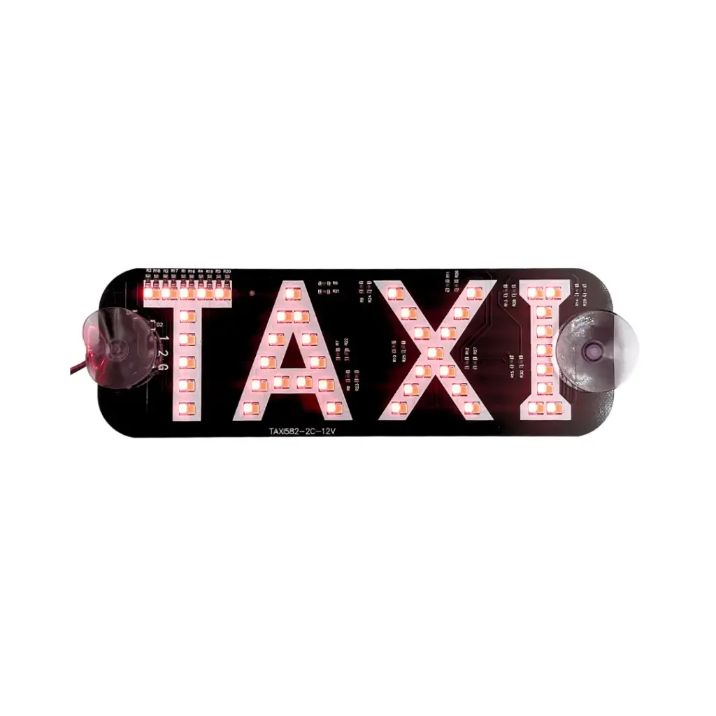 Letrero para Taxi luz LED (Rojo/Ambar)