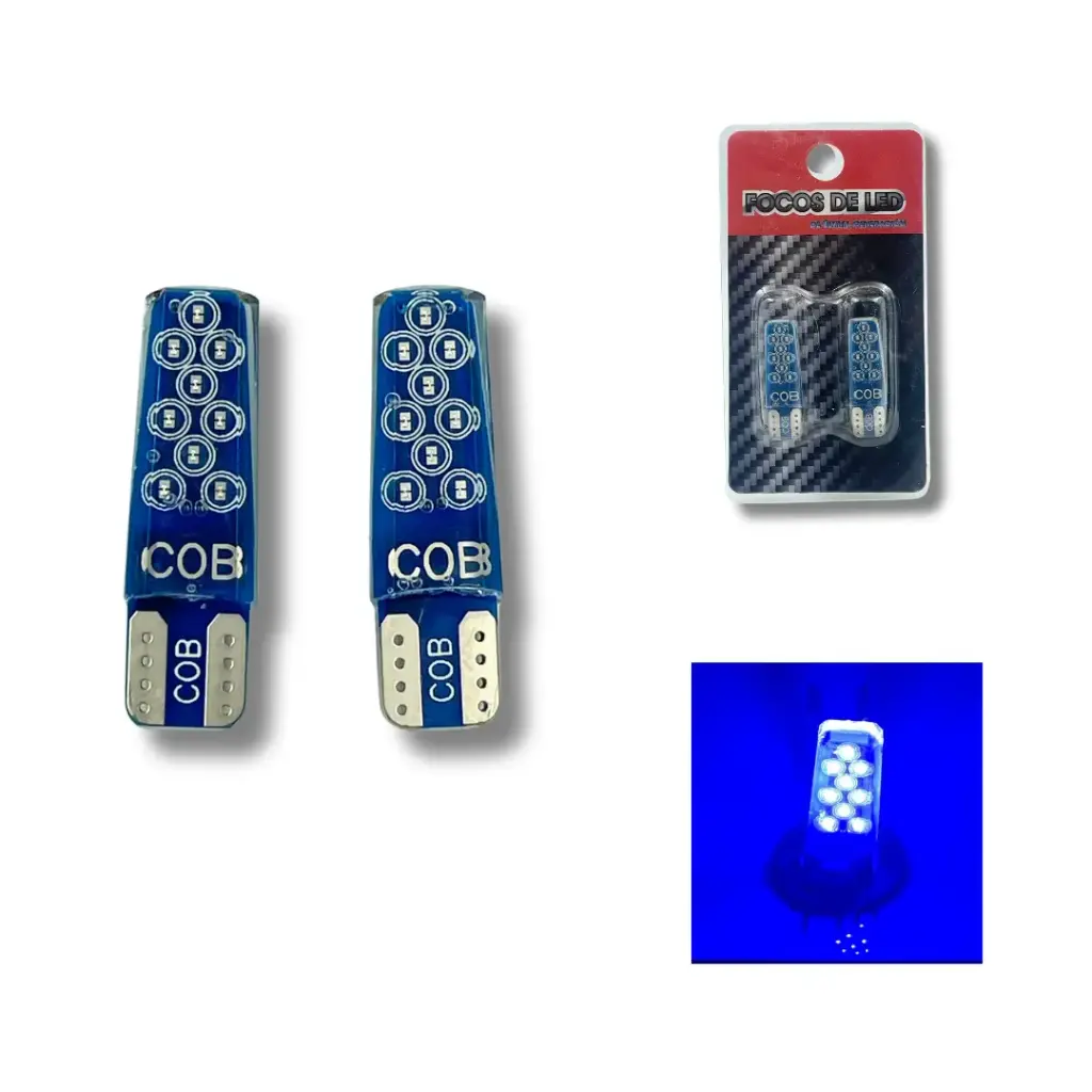 Foco de pellizco LED Blister luz azul