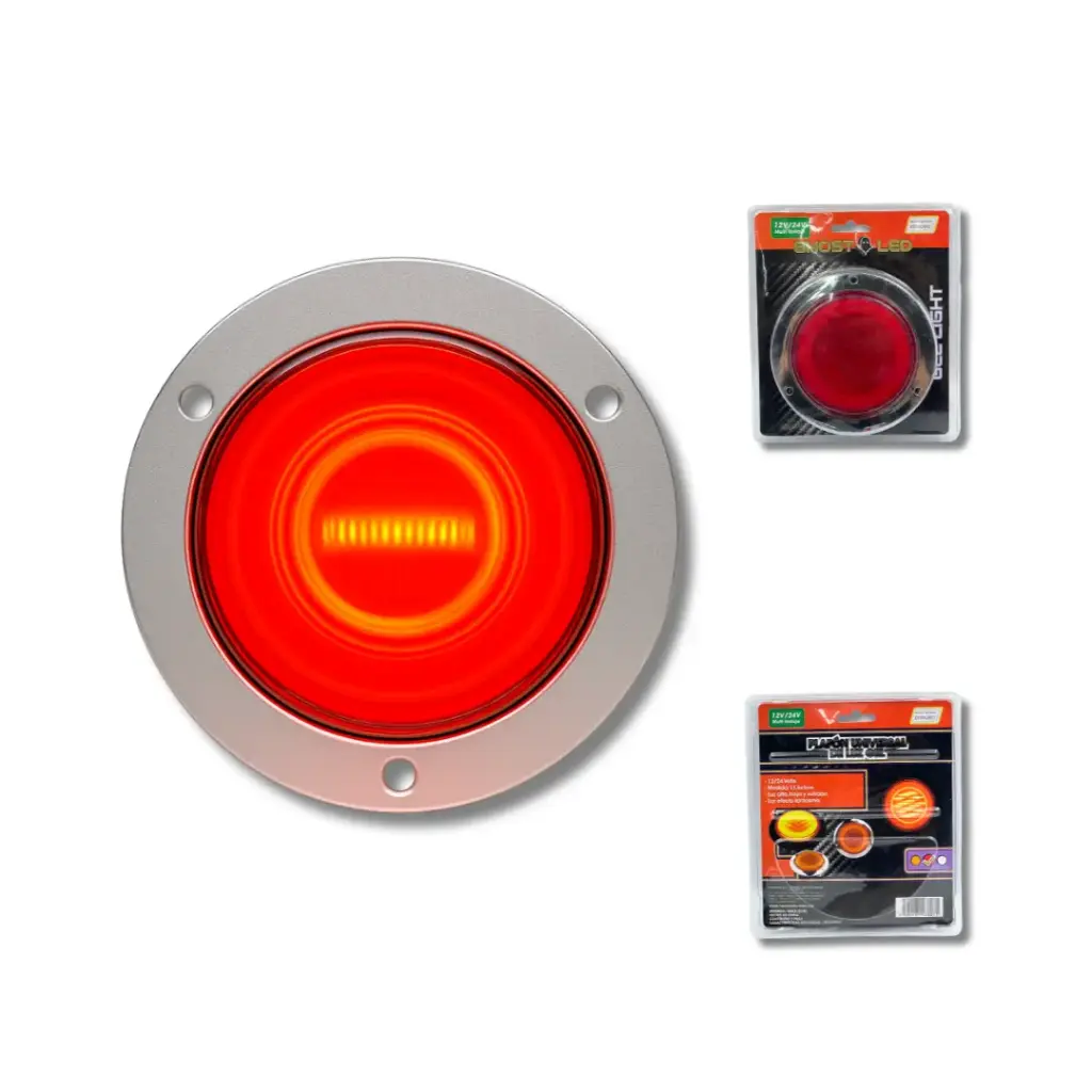 [MULT/6182/RD] Plafón LED Redondo Universal con Efecto Fantasma (Rojo) 