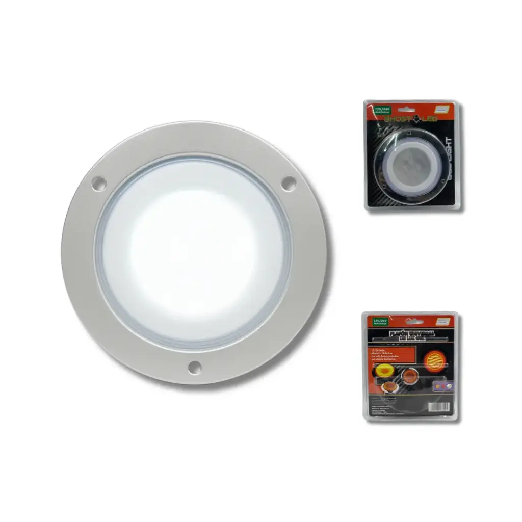 [MULT/6182/WH] Plafón LED redondo de 3" con efecto fantasma (Blanco)