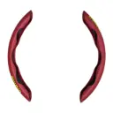 Grip para volante momo rojo carbon