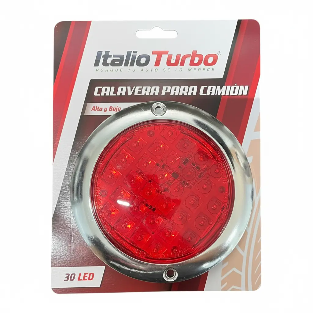 Plafón LED redondo Ultra slim rojo