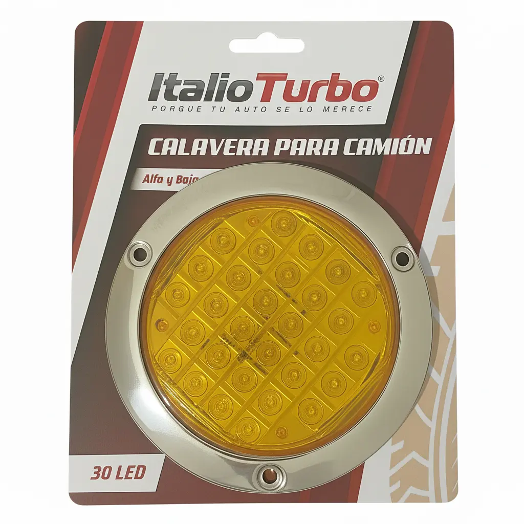 Plafón LED redondo Ultra slim ambar 