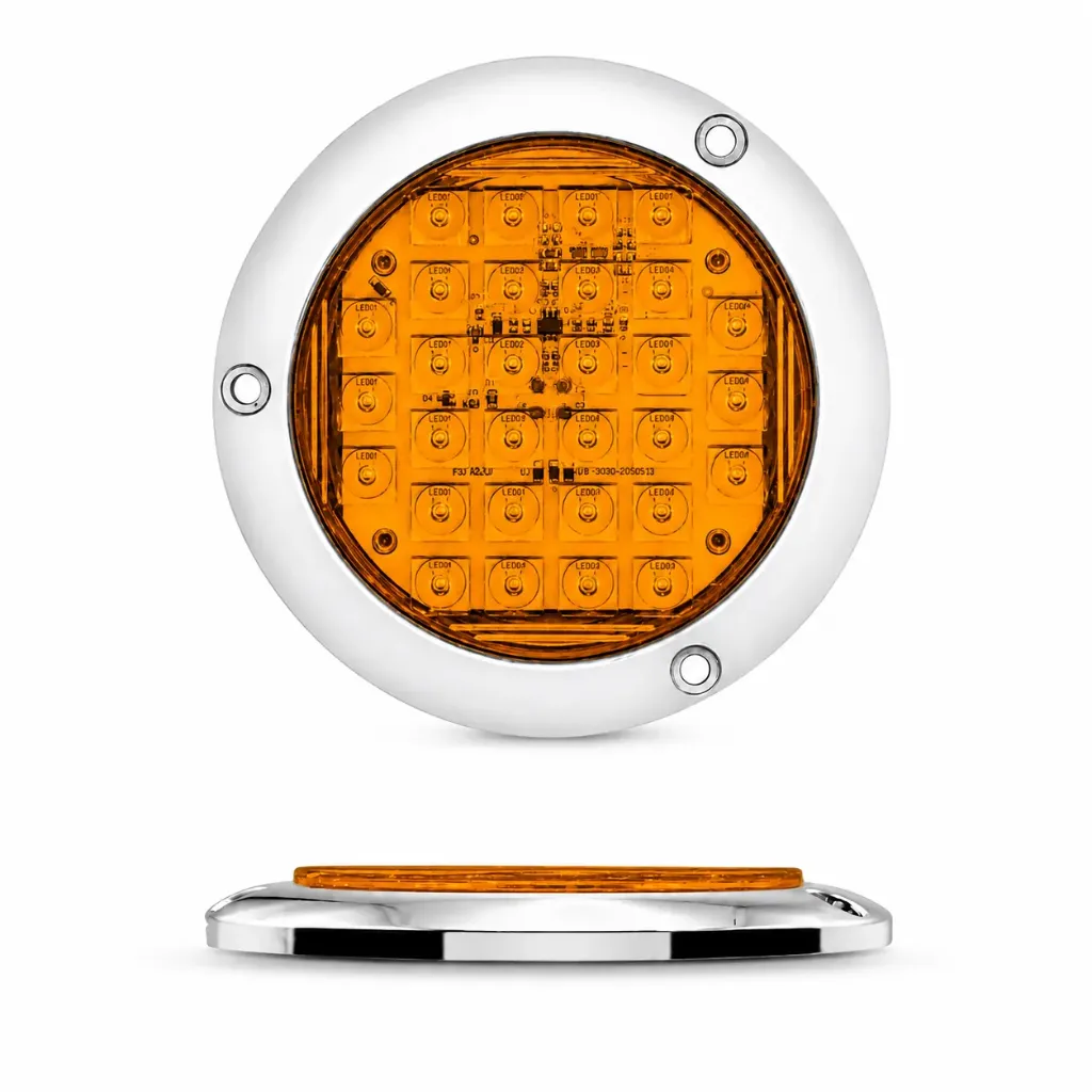 Plafón LED redondo Ultra slim ambar 