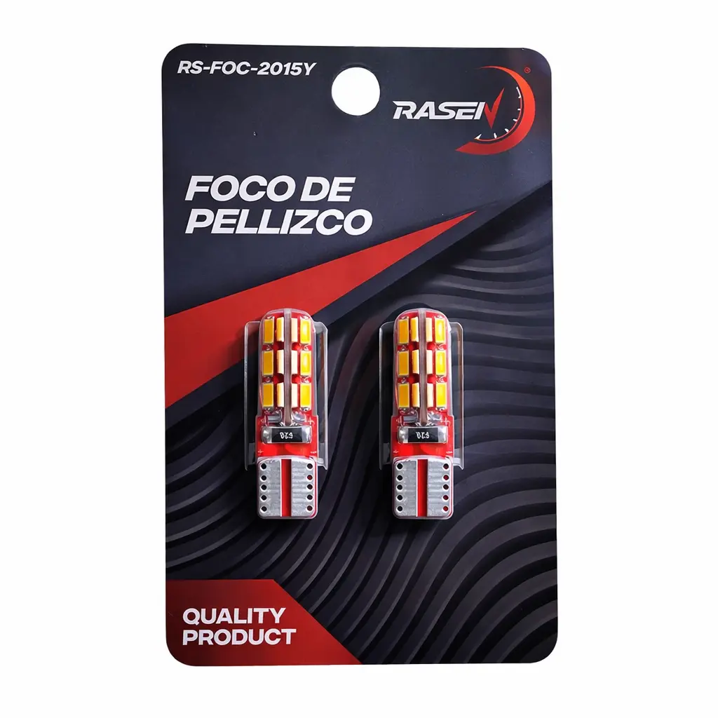 Foco de pellizco de 24 LED de silicón ámbar