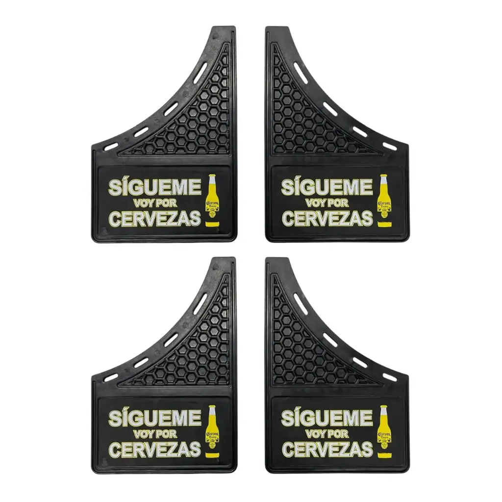 Lodera para auto "Sígueme voy por unas cervezas"