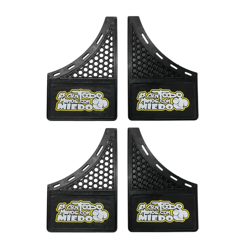 Lodera para auto "Es con todo menos con miedo"