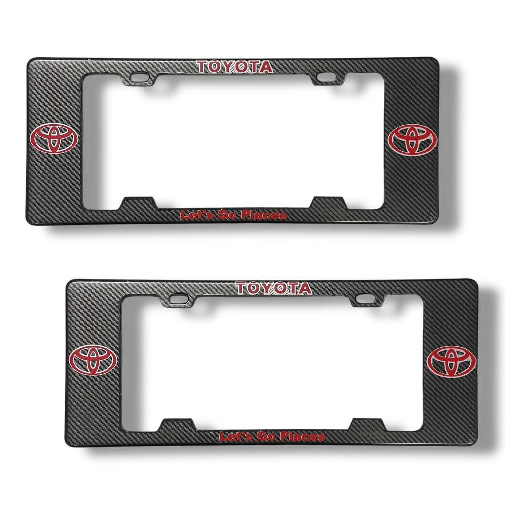  Portaplaca legal con diseño Toyota