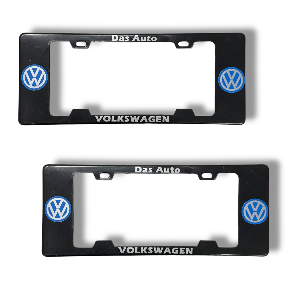  Portaplaca legal Vw con diseño azul