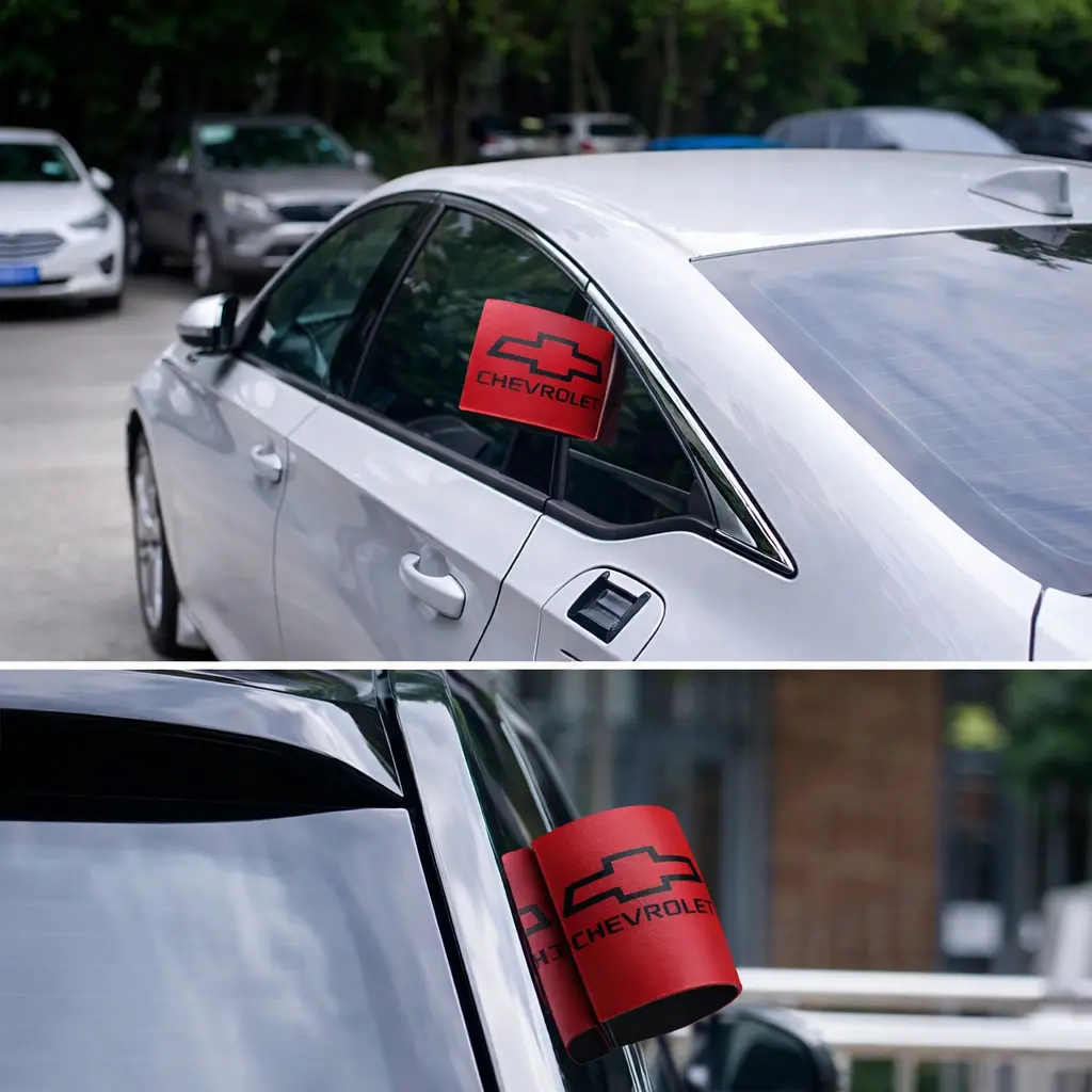 Bandera decorativa Chevrolet rojo
