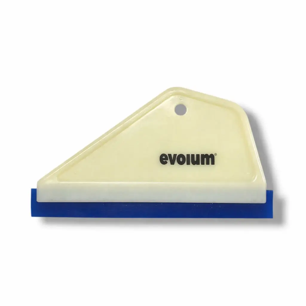 Espátula triangular con borde azul