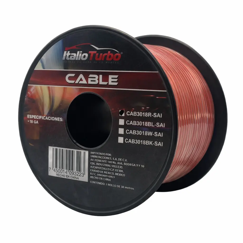 Cable para instalación calibre 18