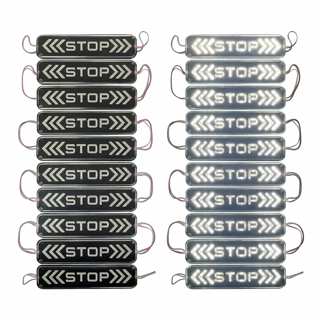 Modulo LED stop grande con funciones blanco (Tira de 20 piezas)