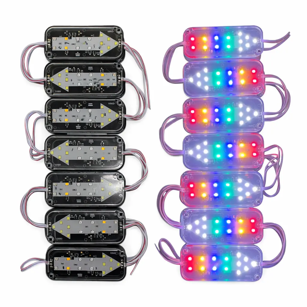 [FML63RGB-SAI] Modulo LED de flecha con funciones rgb (Tira de 20 piezas)