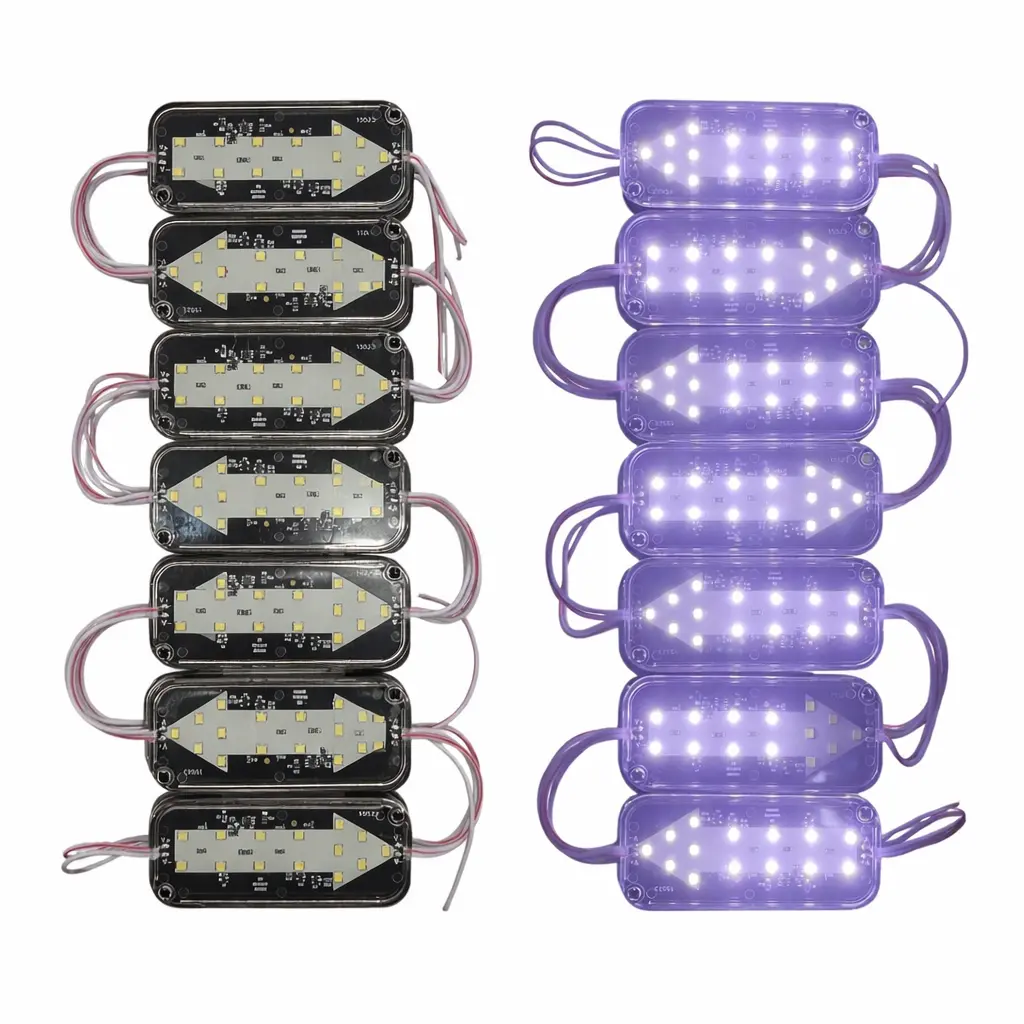 Modulo LED de flecha con funciones blanco (Tira de 20 piezas)