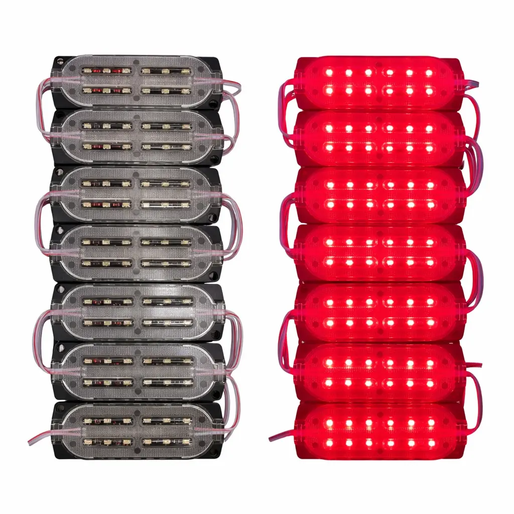 Modulo de 12 LED encapsulado chico rojo (Tira de 20 piezas)