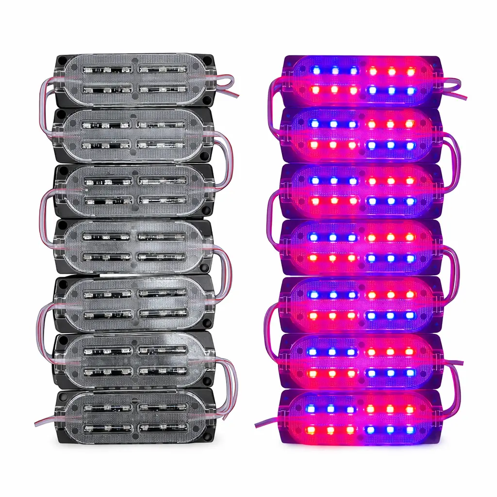 Modulo de 12 LED encapsulado chico rbl (Tira de 20 piezas)