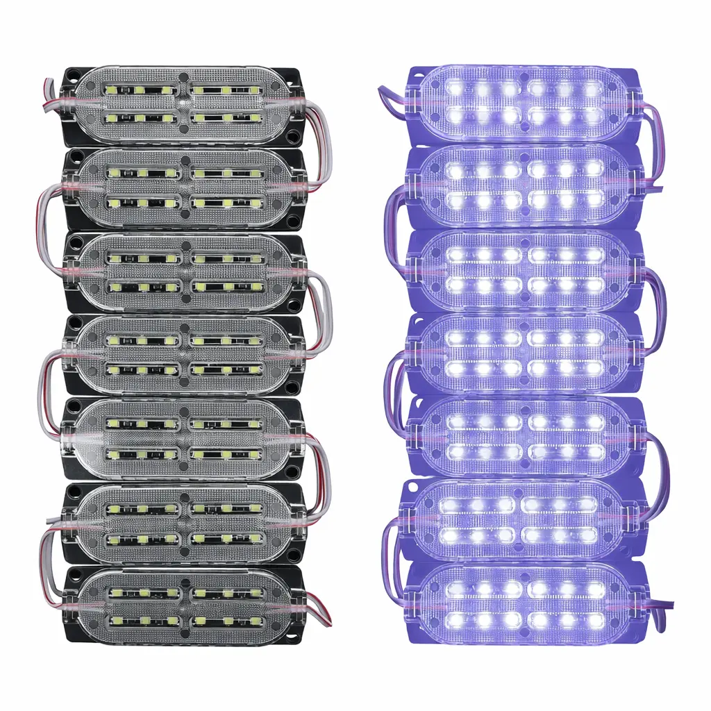 Modulo de 12 LED encapsulado chico blanco (Tira de 20 piezas)