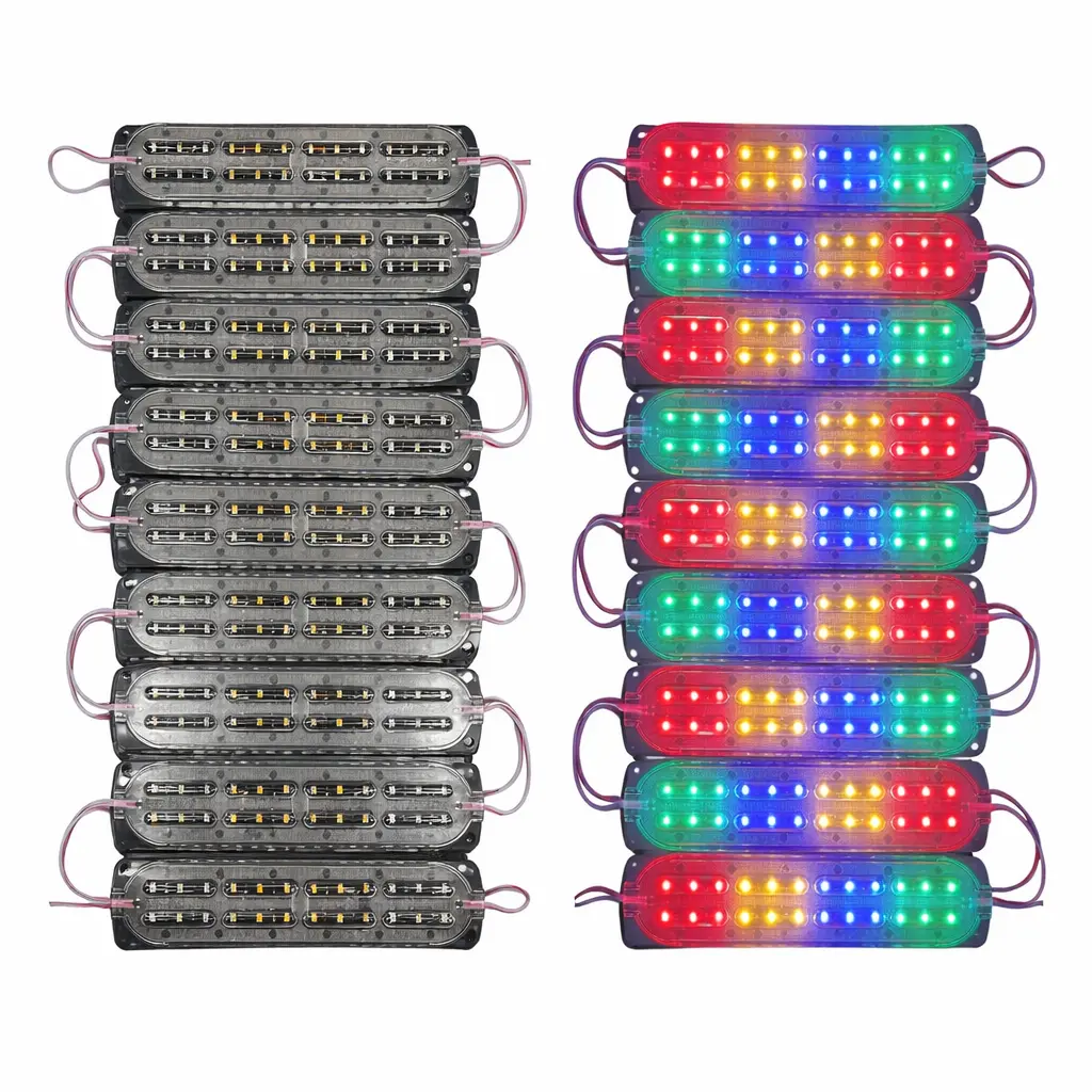 [FML65RGB-SAI] Modulo de 24 LED encapsulado grande rgb (Tira de 20 piezas)