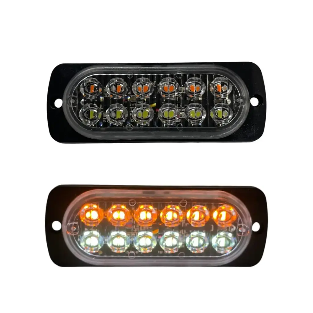  Estrobo blanco/ambar con funciones 