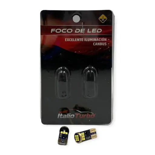 [FOL038-SAI] Foco T10 de pellizco multivoltaje
