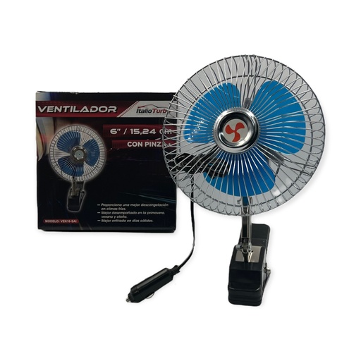 [VEN16-SAI/VE-6P] Ventilador automotriz de 6 pulgadas