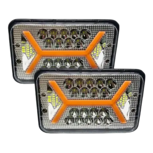 [FAL30Y] Unidad de 5" pulgadas con arillo GLO tipo X arillo ámbar