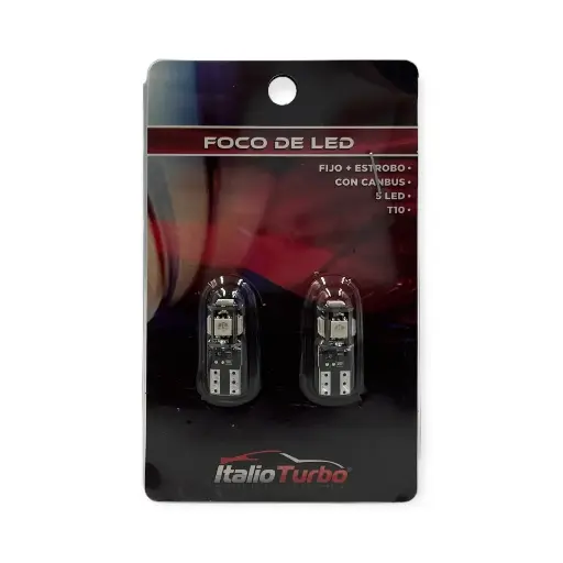 [FOL5050STW] Foco T10 158 con 5 hyperled en color 