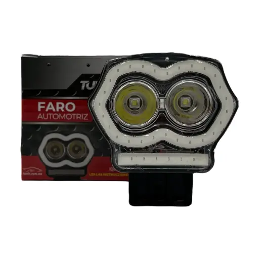 Faro para moto con ojo de ángel de color y usb 