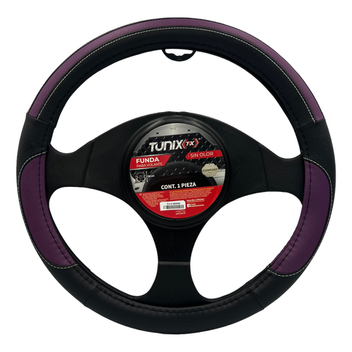 [FU-3-362NM] Funda cubrevolante de vinipiel con detalle tipo piel morado