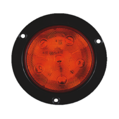Plafón de 6 LED con borde negro 