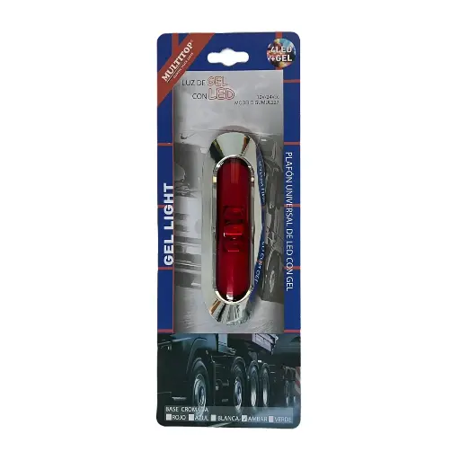 Plafón LED lateral con GLO en rojo