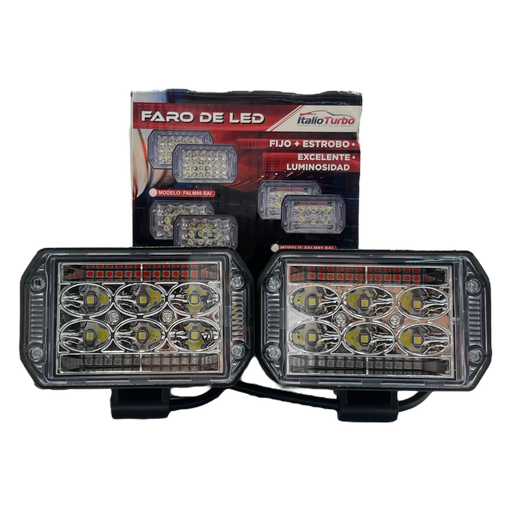 [FALM82-SAI] Faro de 26 LED con código patrulla y carcaza reforzada