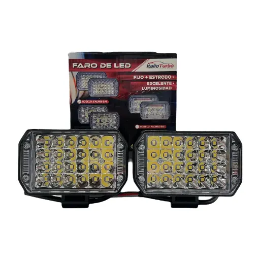 [FALM80] Faro LED automotriz de 24 LED carcaza reforzada