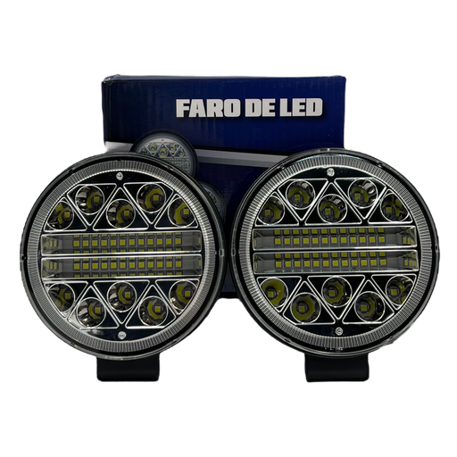 [FAL54R-SAI] Faro LED redondo con 34 LED multivoltaje