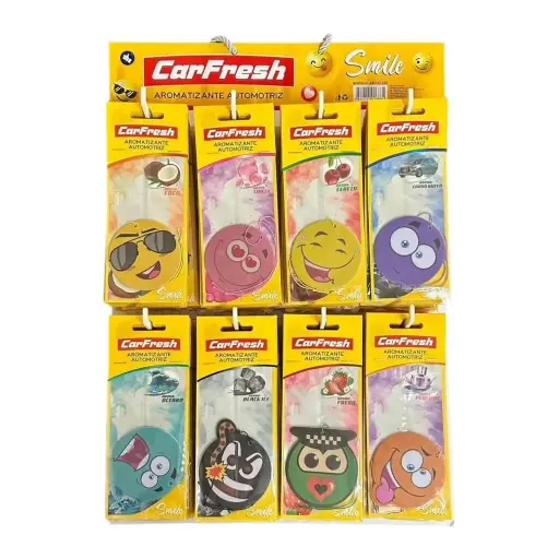 [ARO07-SAI] Exhibidor de aromatizante tipo Emoji (80 piezas)