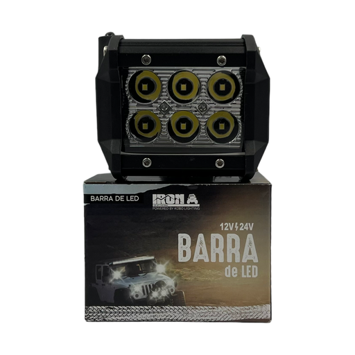 [BAR18EPI] Faro de 6 LED carcaza negra Iron LED