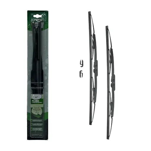 Pluma limpiaparabrisas con base metálica 