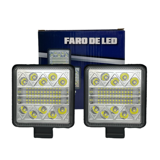 [FAL54C-SAI] Faro cuadrado con 34 LED multivoltaje