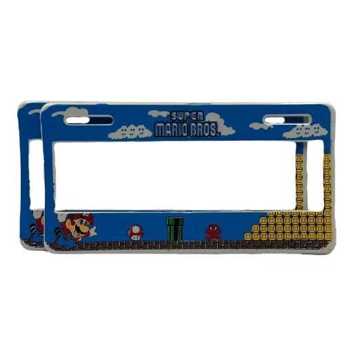 [FLEXI-MARIOBROS] Portaplaca flexible Mario Bros