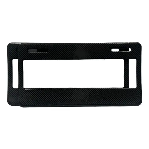 [FIBRA-3D] Portaplaca flexible tipo fibra de carbono 3D