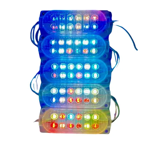 Modulo de 12 LED con funciones en varios colores tira de 10 piezas